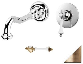 Встраиваемый однорычажный смеситель для раковины, бронза Cezares MARGOT-BLS1-02-Bi